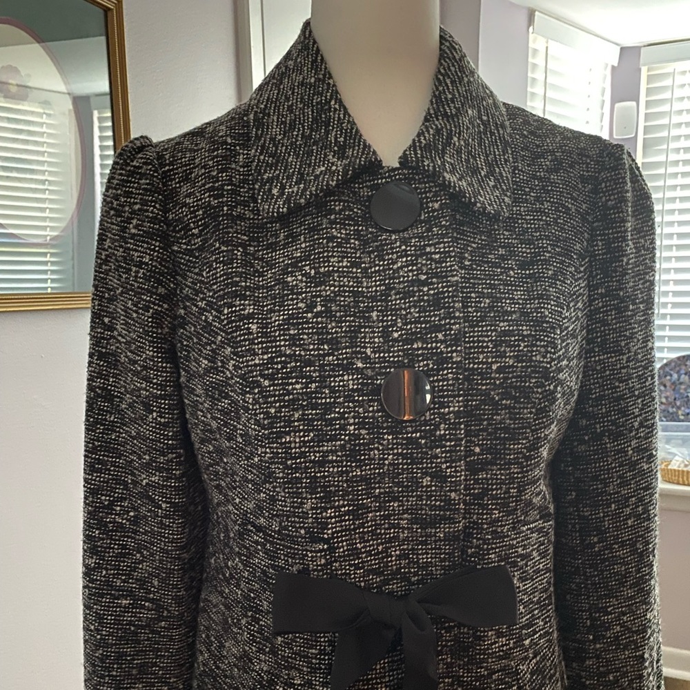 Precious Black & White Tweed Mac & Jac Jacket Sz L